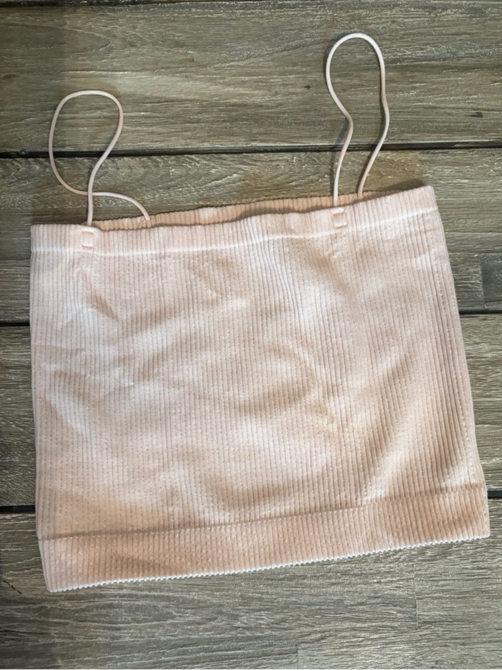 Trixxi Blush Ribbed  Cami Top